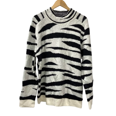 Brand New - Noni B - Womens Zebra Jucquard Jumper - Size XL - Black / White (RRP $99.99)