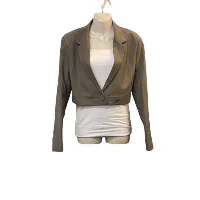  Womens  RO Size M Blazer / Cropped Jacket Beige 