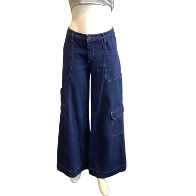 Bec & Bridge Women's Size 6 Wide Leg Jeans Dark Blue 