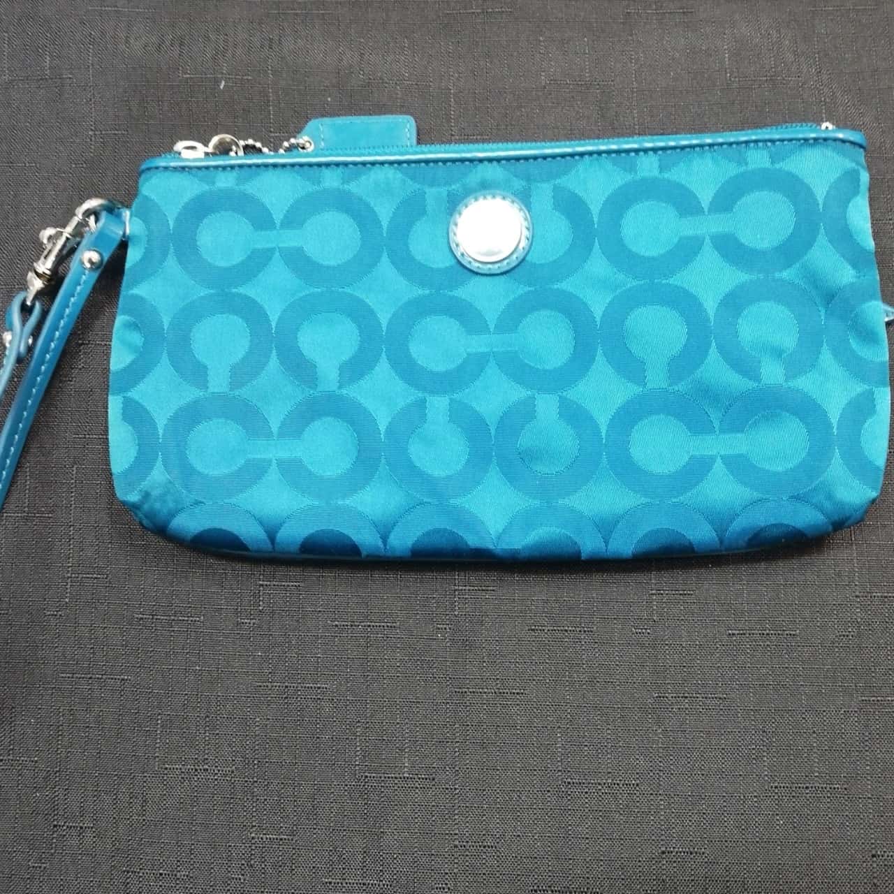 COACH Wristlet Purse Teal