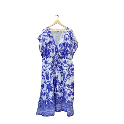 Adrift Size XXXL Casual Dress Multicoloured/Pattern/Purple/White 