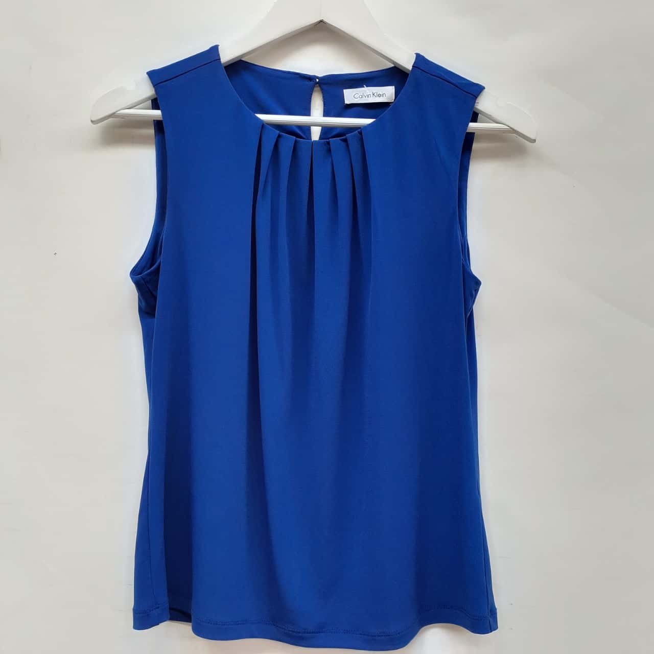 Calvin Klein Womens Size S Sleeveless Blue Top(s)