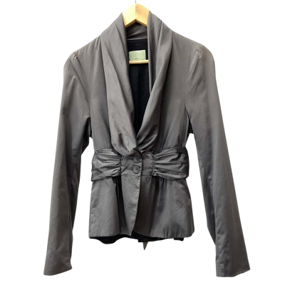 Review Women's Runched Tie Waist Blazer in Grey Size 12 
