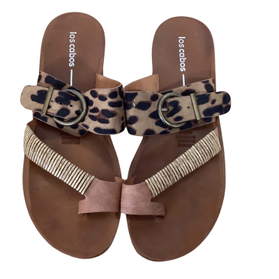 Los Cabos Womens  Size 40 Sandals Animal print / Brown 