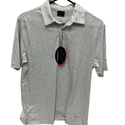 Greg Norman Mens  Size S Pattern / Silver Polo