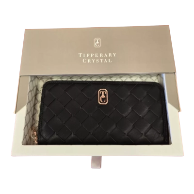  Womens Brand New Tipperary Crystal Purse Black  - Gift Boxed with Tags