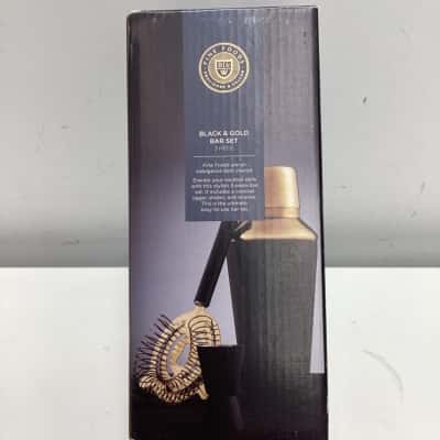 Black & Gold Bar Set 3 piece