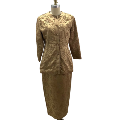 Studibaker Women's  Size 14&12** Vintage Beaded Beige Set