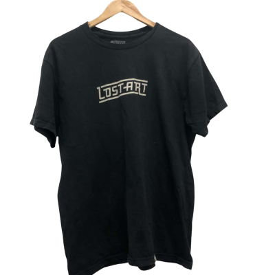 Lost Art Mens  Size L Short Sleeve T-shirt Black  