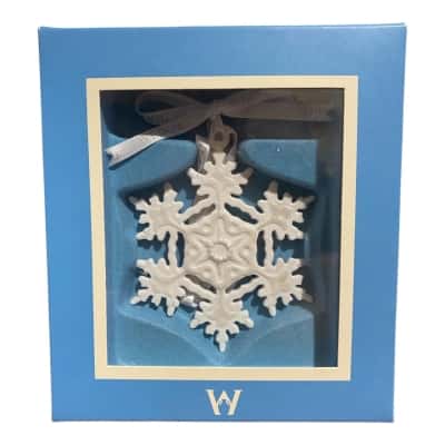 Wedgwood snowflake ornament  