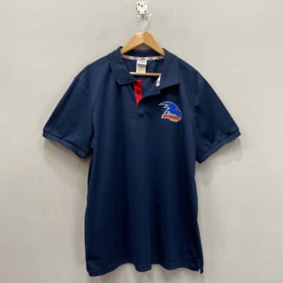 AFL Adelaide CROWS Unisex  Size XXL Polo Shirt Blue 