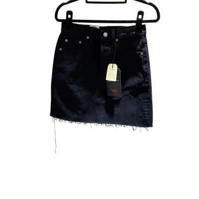 Levi's Womens  Size 25 A-Line Skirt Black  DenimRRP $89.95