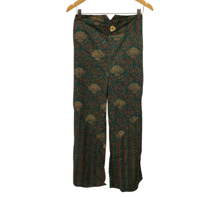 Utopia Womens  Size M Straight Leg Pants Green 