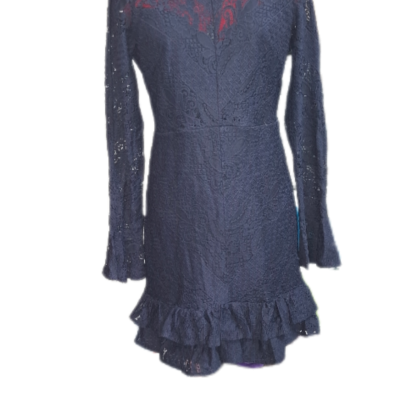  Who I Am Womens  Size 12 Mini Dress Blue 