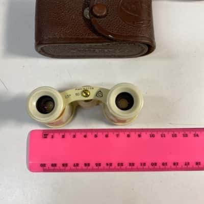 Soviet Vintage Theatre Opera Glasses Binocular Lorgnette Original case USSR