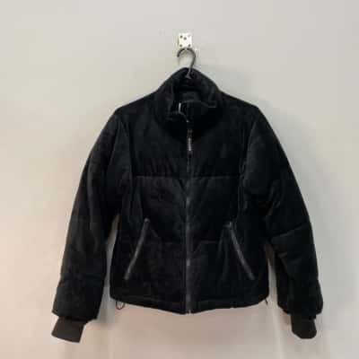 D-Luxe Womens  Size XS Cropped  Puffer Jacket Black  