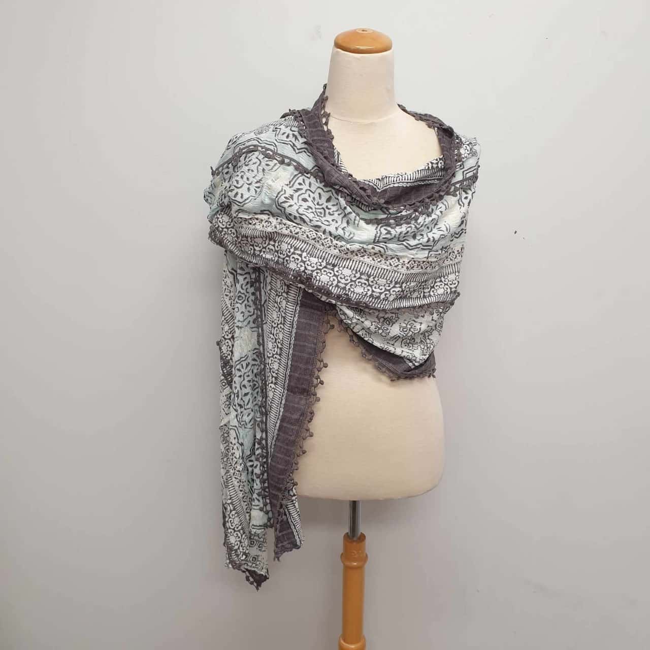 janesmith✨cotton polyester lace scarf