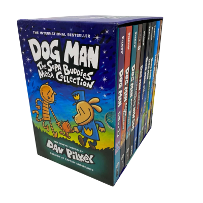 DOG MAN The Supa Buddies Mega Collection 10 Books Set