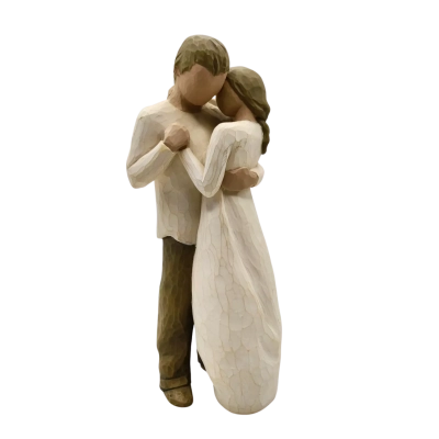 Willow Tree “Promise” Figurine 23cm/9” Susan Lordi 2003 Wedding Couple Dance In Great Overall Condition  (brica shelf)