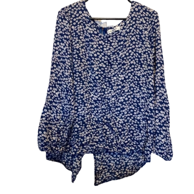 Vine apparel  Womens  Size 18 Zip Through Top Blue 