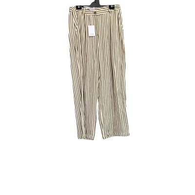 Piper Cream/ Green striped pants Women's size 12