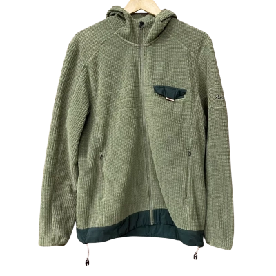 Rapha Mens Size L Green Fleece Hooded Jacket