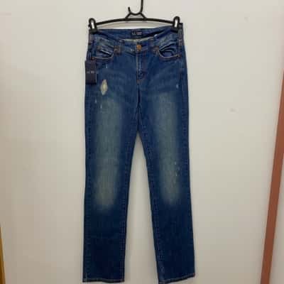 Armani Womens  Size 27 Straight Leg Jeans Blue 