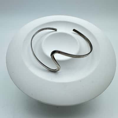 925 Curvy Silver Bangle 