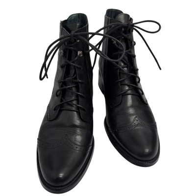 Wittner Womens  Size 39 Brogue Boots Black  