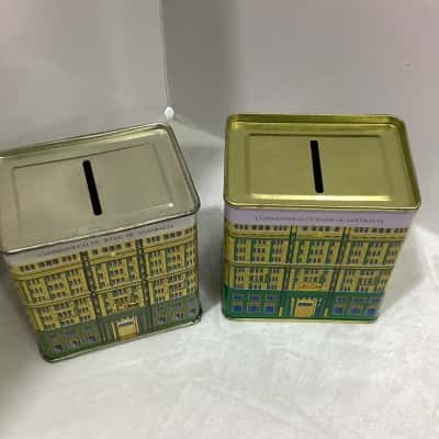 Two vintage Commonwealth Bank of Australia money boxes