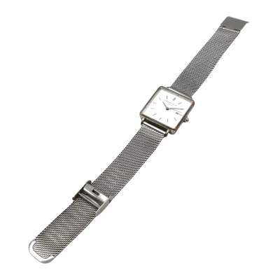 Rosefield "Boxy" Silver Mesh Watch - Untested/Needs Battery