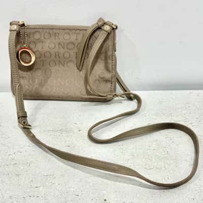 Oroton Canvas Cross Body Bag 