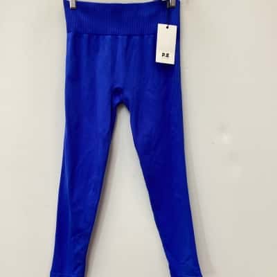P.E Nation Womens  Size L Blue Leggings 
