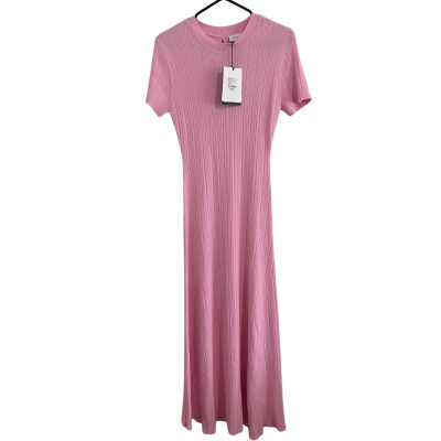 Witchery Womens  Size M Maxi  Short Sleeve Knit Dress  Pink  RRP $229