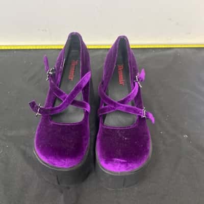  Womens  Size 10 Platforms Black  / Purple 