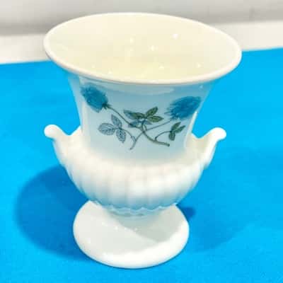 Wedgewood Urn Posy Vase Ice Blue Roses Made in England