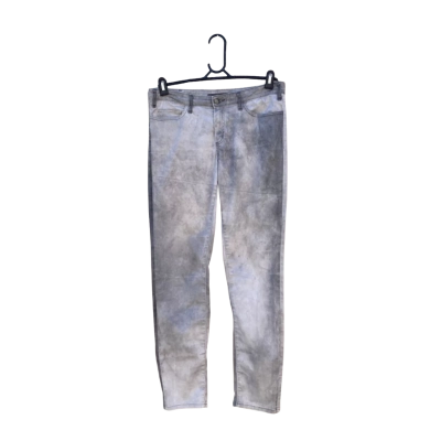 Womens Scanlan Theodore Size 12 Slim Fit Boyfriend Jeans Grey 