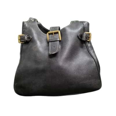 Country Road Womens Shoulder Leather Bag - Black