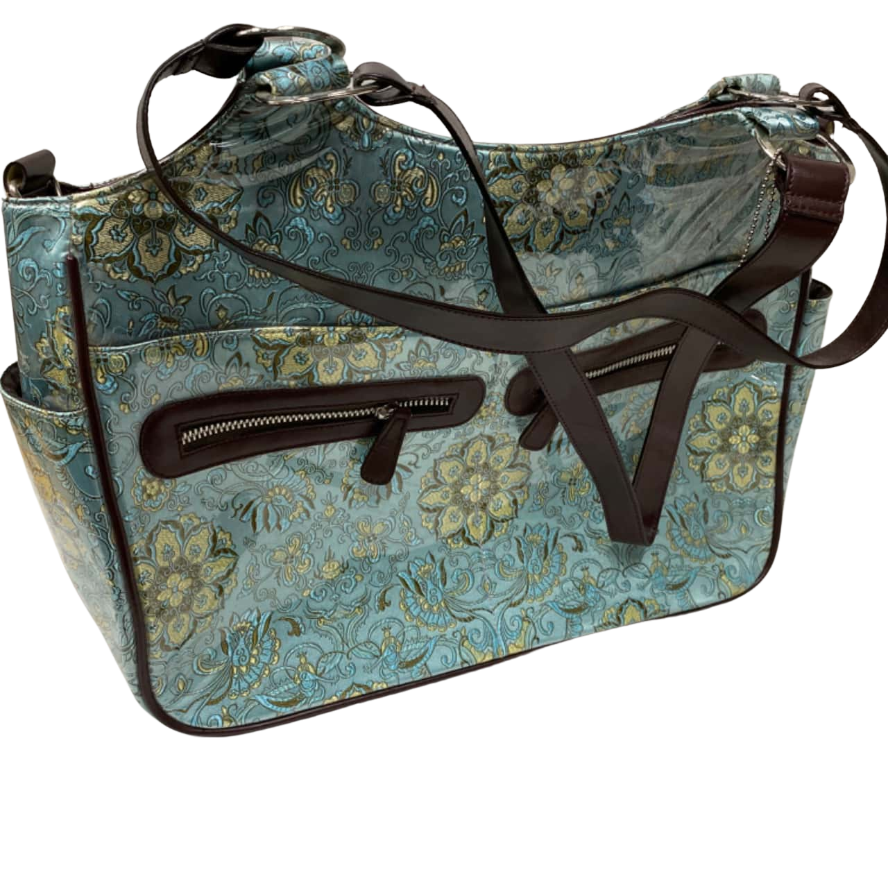 SXS Collection Women's Handbag Blue / Pattern