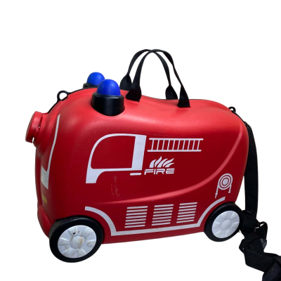  Kids Trunki Frank Fire Engine ride-on suitcase, designed for children