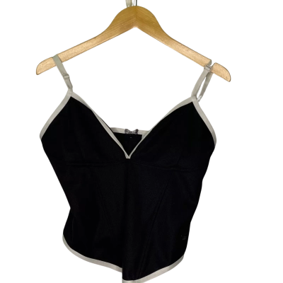 Adidas Womens  Size 10 T-Shirt Black  / White 