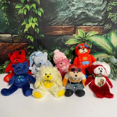 Beanie kids and gifted bears used collection X8