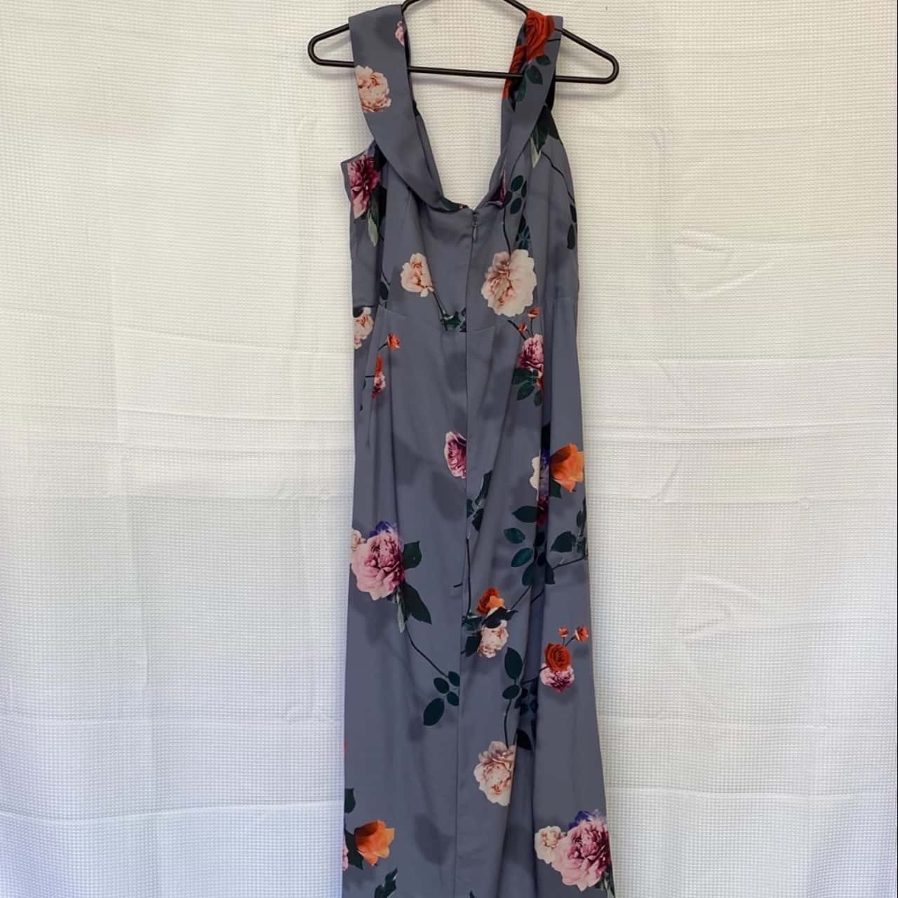 City Chic Womens Size M Sleeveless Dress Floral / Grey (s)
