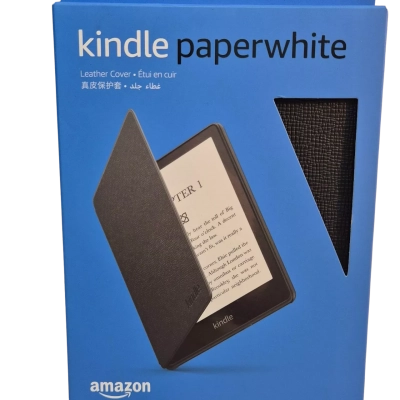 KINDLE PAPERWHITE LEATHER COVER (BLACK)