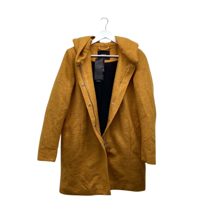 ONLY Sedona Marie Hooded Pumpkin Spice Coat Size M BNWT