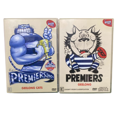 AFL Geelong Cats Premiers 2007 & 2009 DVDs