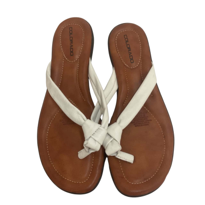 Womens Colorado Size 9 White Thongs