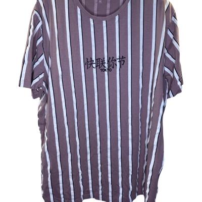 Garage Mens T-shirt  Size 5XL Striped / White 