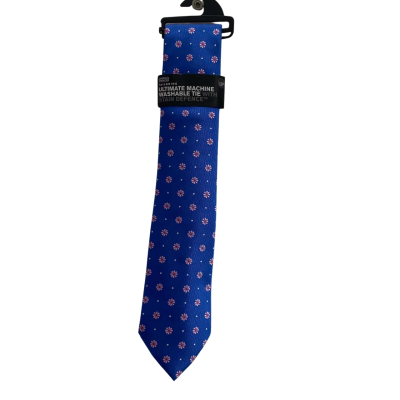 Marks & Spencer Mens Tie Blue / Floral BNWT