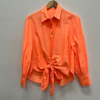 Orange Sheike Top size 10